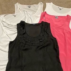 5 XL women’s work tank tops. Christopher & Banks/Chadwick’s & Worthington brands